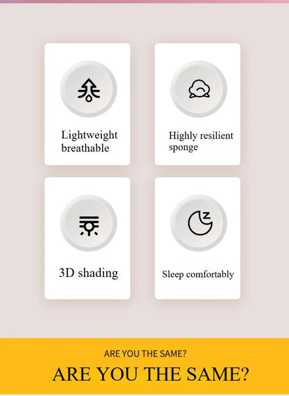 Eye Mask for Sleeping 3D Contoured Cup Blindfold Concave Molded Night Sleep Mask Block Out Light with Women Men  Cute Sleep Mask