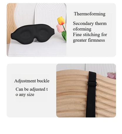 Eye Mask for Sleeping 3D Contoured Cup Blindfold Concave Molded Night Sleep Mask Block Out Light with Women Men  Cute Sleep Mask