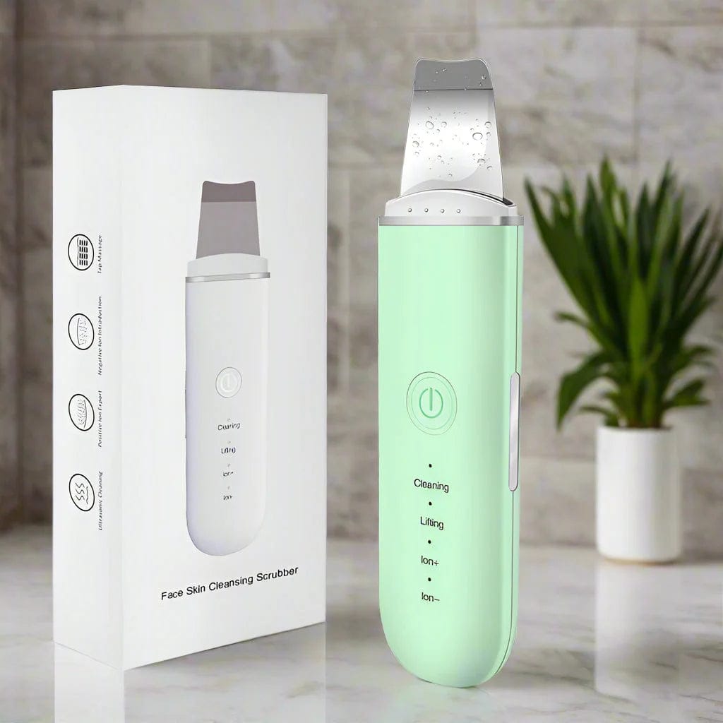 Ultrasonic Skin Scrubber for Deep Blackhead Removal - Professional Facial Cleansing Device